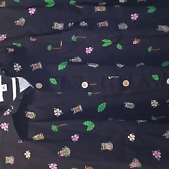 TIPSY ELVES TIKI-PALM TREE HAWAIIAN T-SHIRT (Medium) - Picture 10 of 12